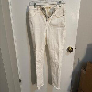 Madewell vintage white stretchy jeans